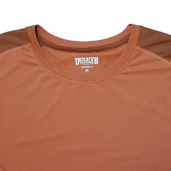 Duluth Trading Co Men’s Burnt Orange 50 UPF Long Sleeve Shirt Sz. XL - Picture 3 of 9